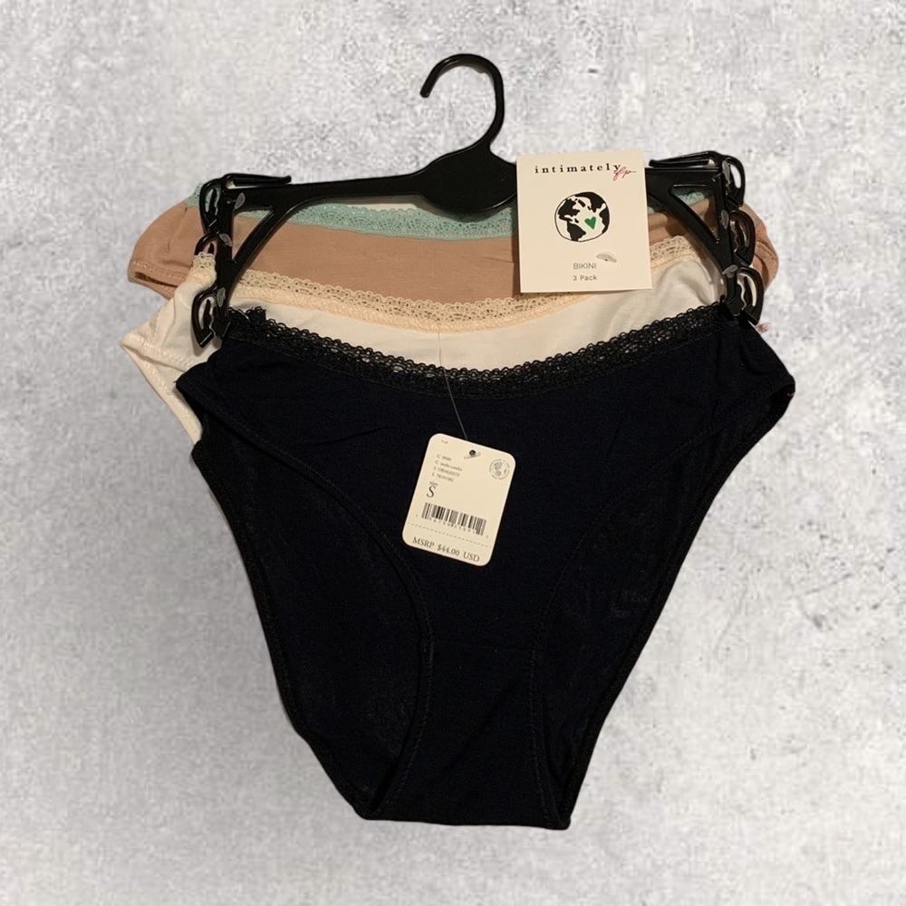 Free People Intimately FP Bikini 3 pack NWT size L